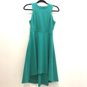 Banana Republic green high low dress size 2 career